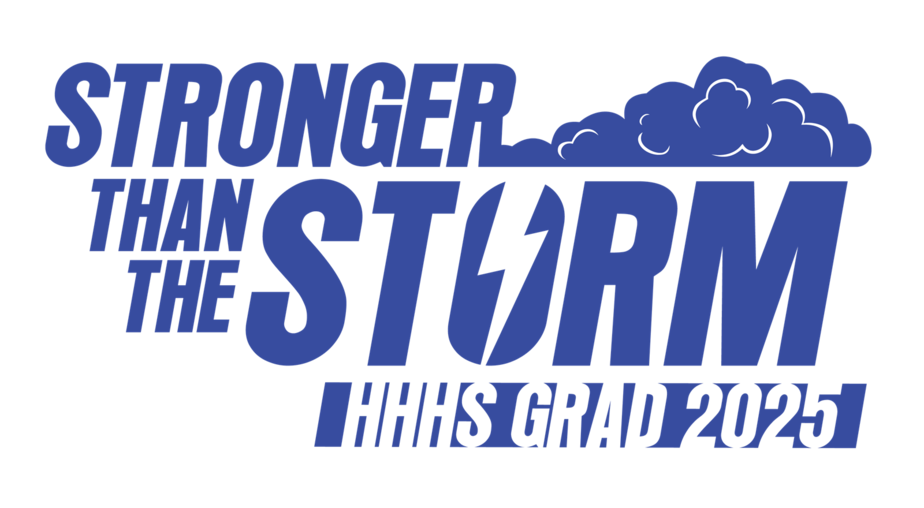 stronger than the storm hhhs grad 2025 logo